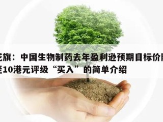 花旗：中国生物制药去年盈利逊预期目标价降至10港元评级“买入”的简单介绍
